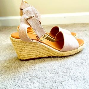 Blush-J.Crew Wedges